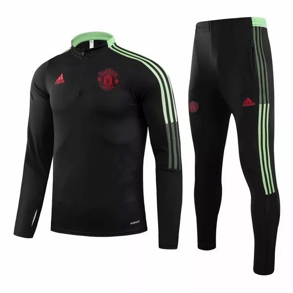 Chandal Manchester United 2021 2022 Negro Rojo Verde